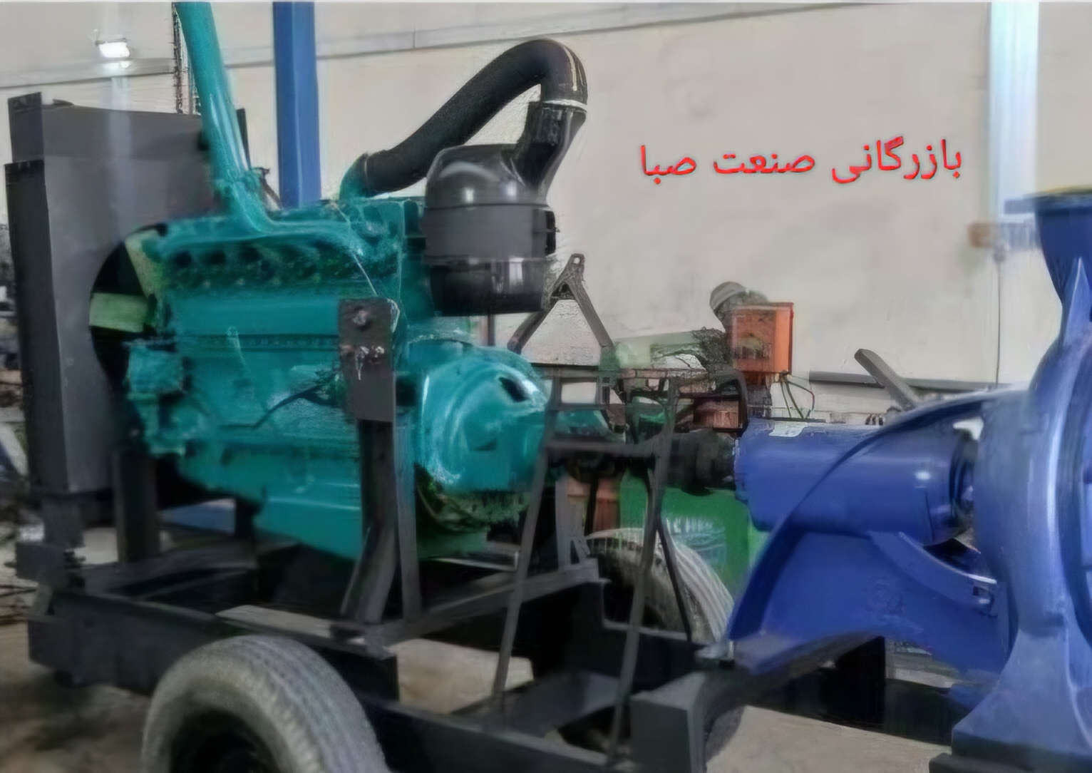موتور بنز ۱۰ تن صفر با پمپ خنزیره ۱۰ به ۱۲ فشار قوی  و شاسی
